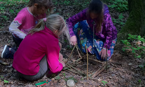 Komforthütte für Elflein im Entstehen – alles will gut geplant sein